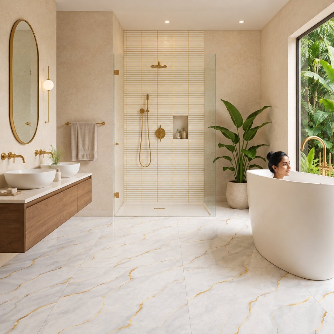 AL 1015 Marble & Stone Bathroom Tiles - My Home Studio